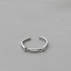925 Silver-Plated Laughing Open-Mouth Ring, Women's Simple Niche Design, Fashionable and Luxurious Cold Style Index Finger Ring
