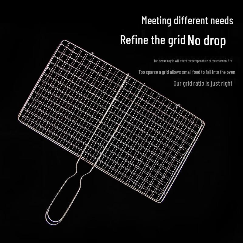 Stainless Steel BBQ Grilling Net and Clip