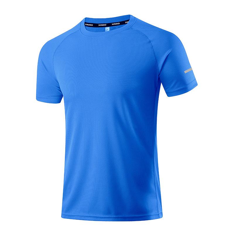 CANGHPGIN Schnelltrocknendes kurzärmliges Sport-T-Shirt für Herren, Fitness, atmungsaktiv, schweißableitend, Größe M-4XL