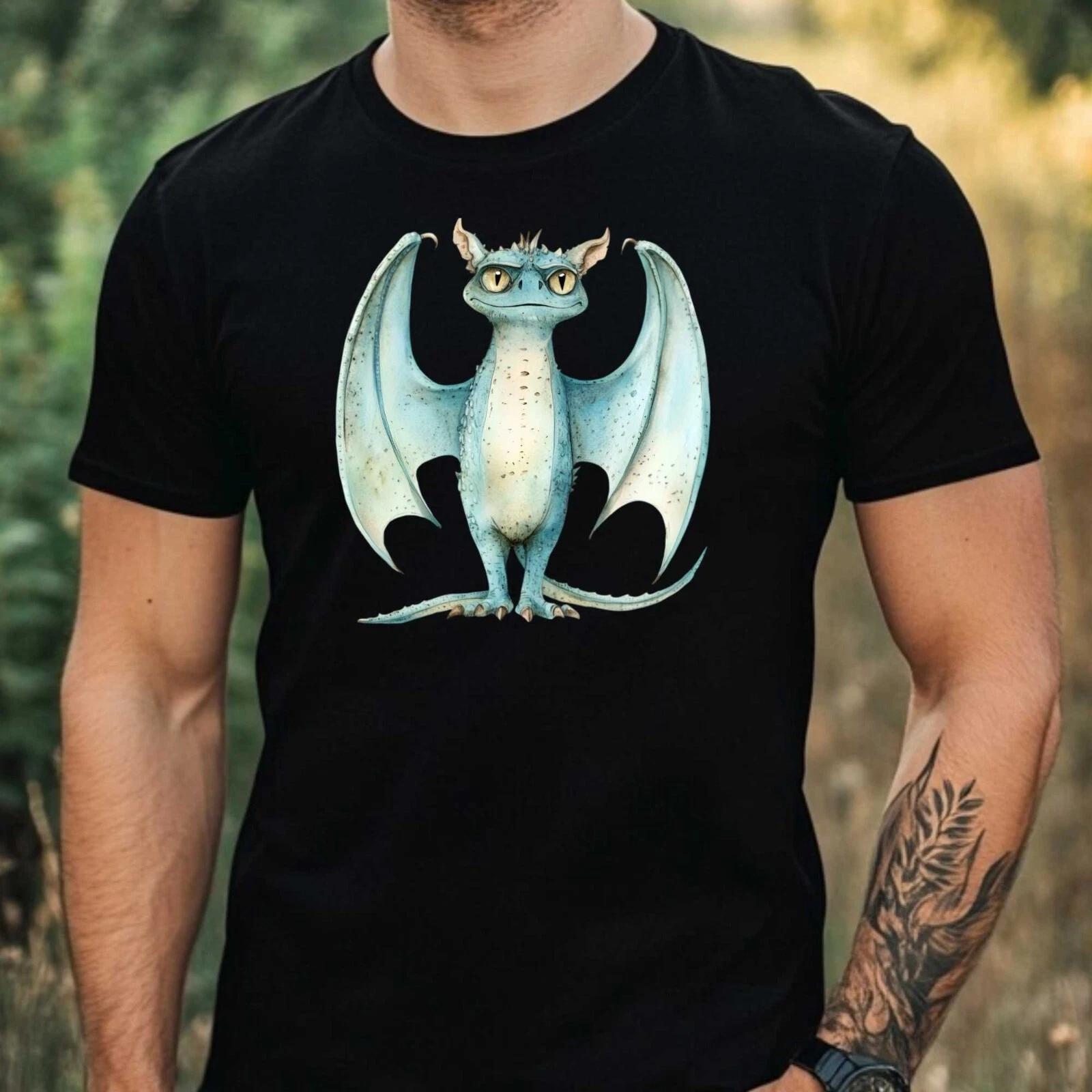T-Shirt Herren Fabelwesen Aquarell Motiv Baumwolle Größe XS bis 5XL XXL