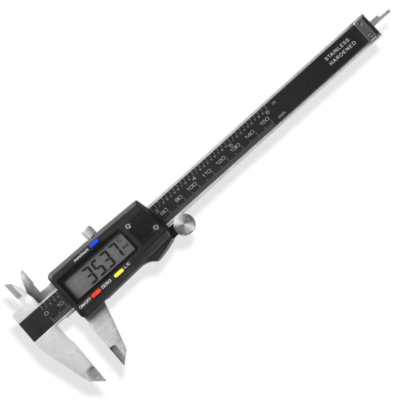 Digital Vernier Caliper 150mm Electronic Vernier Calipers with LCD Screen Stainless Steel Digital Caliper High Precision 0-150 mm чёрный