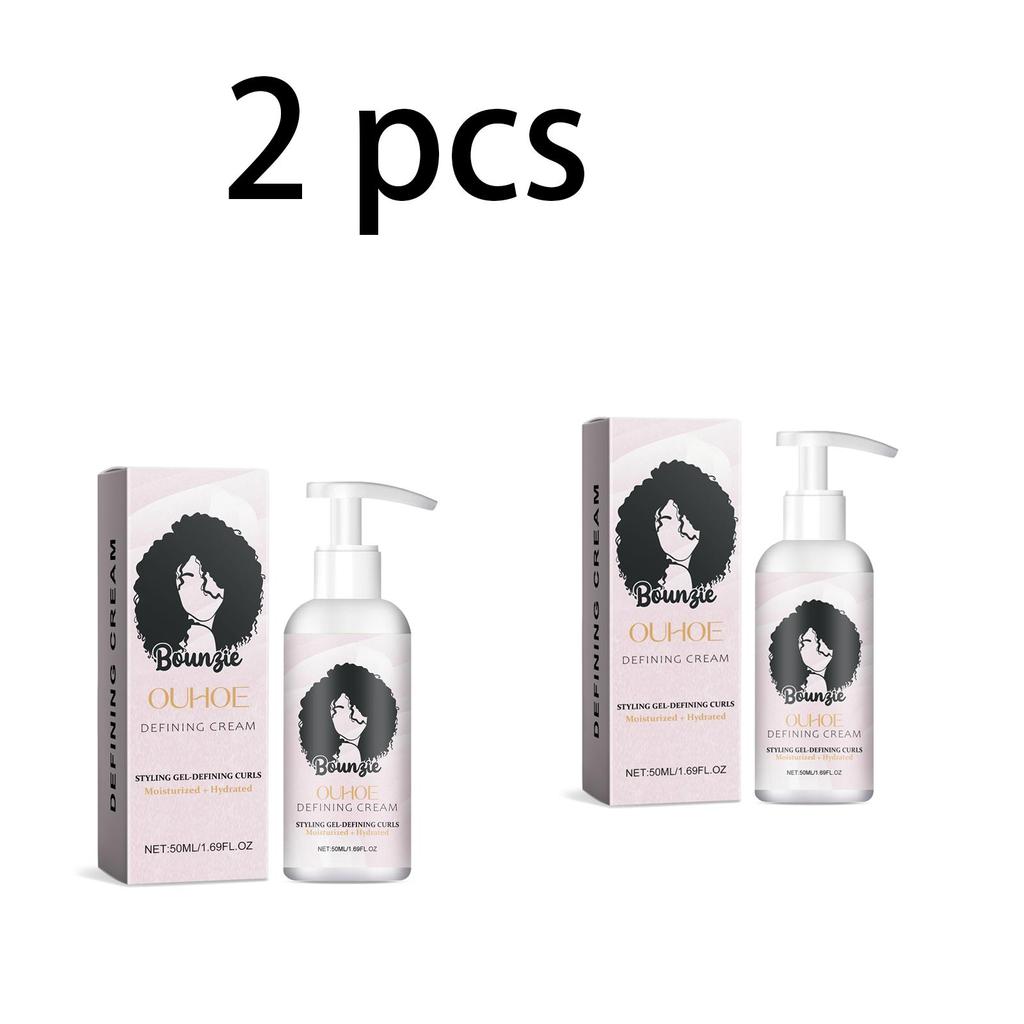 OUHOE Krem Objętościowy do Loków Odżywcza Regeneracja do Loków Gładka Tekstura Utrwalenie Stylizacji Do Włosów 50ml