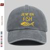 pc JEMEN FISH Fish Print Baseball Cap Home Leisure Decorative Hat Fashionable Trendy Printed Papa Hat Adjustable Buckle S