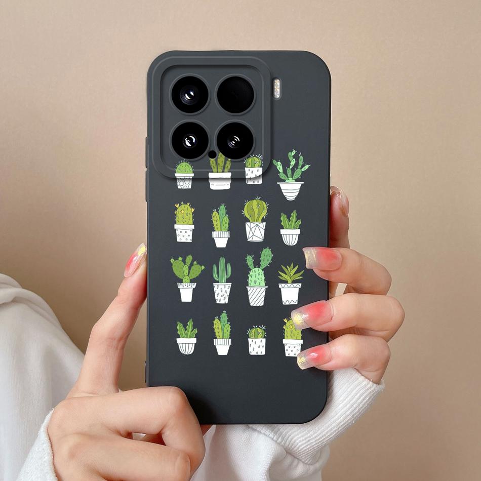 Candy Case For Xiaomi 15 Pro Phone Housing Soft Liquid Silicone Upgrade Full Protection Flowers Back Cover For Xiaomi15 Pro Capa