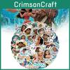 50pcs Moana Cartoon Paster Decorative Water Bottle Waterproof Sticker Gifts