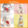 Plush Rabbit Toy With Carrot And Mushroom Design For Children Gift
