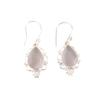 Natural Selenite Gemstone 925 Sterling Silver Handcrafte Jewelry Women's Earring EE-163-44