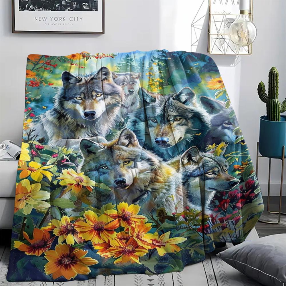 1 Peça Manta de Flanela com Estampa de Desenho Animado, Alta Qualidade Confortável para Todas as Estações, Decoração de Casa, Calor e Conforto, Perfeita para Presente de Natal Aniversário