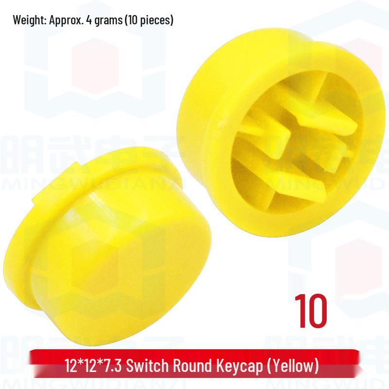 Mingwu Electronics Colorful Round Keycap Switch Caps - B3F Plastic Accessories