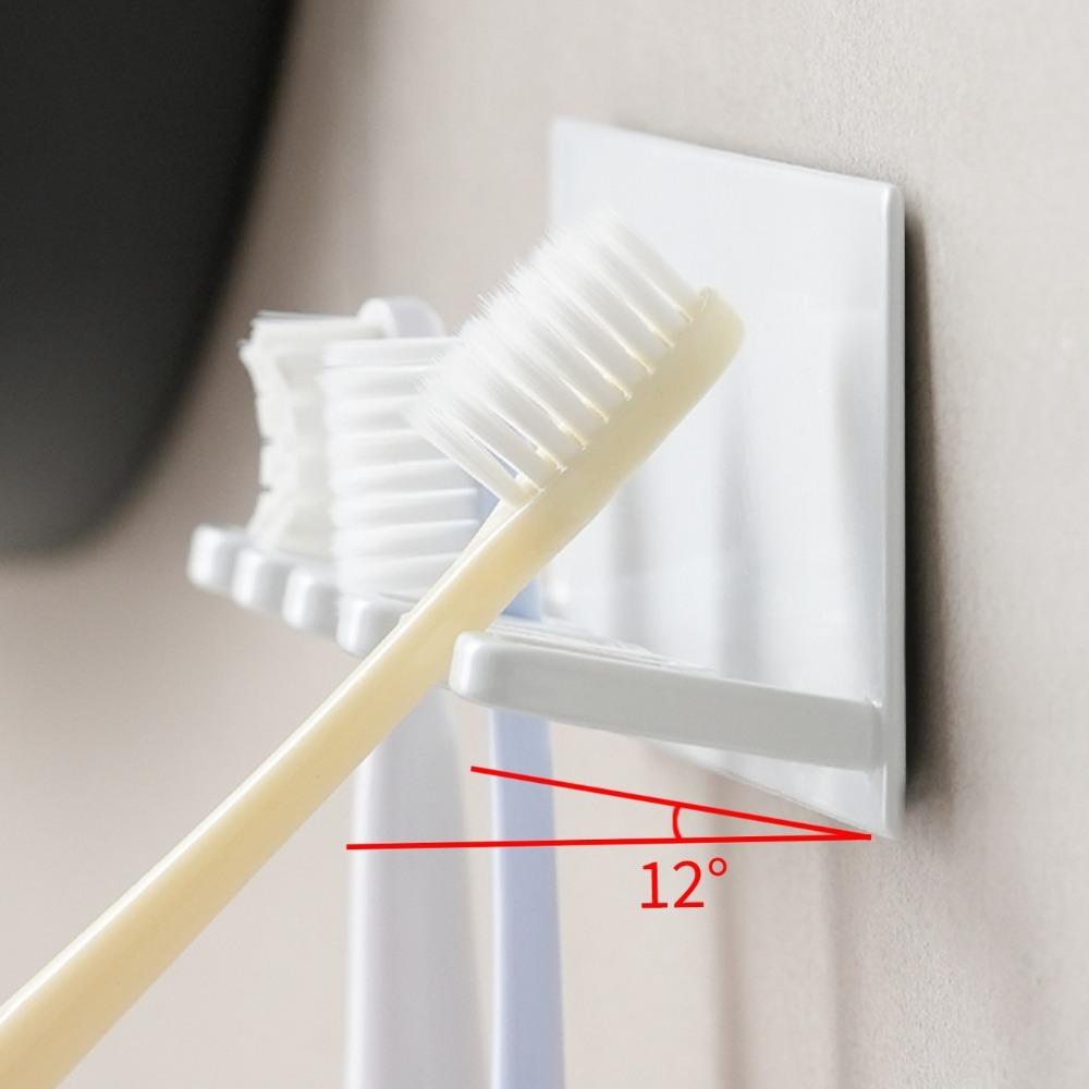 Wall-mounted Toothpaste Holders 5 Slots Toilet Hanger Shelf Toothbrush Storage Rack Toiletry
