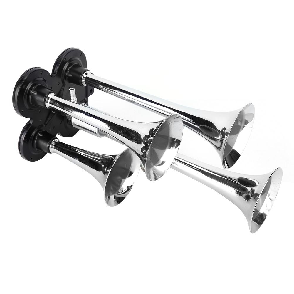 12V 130dB Vierteiliges Kompaktes Zug-LKW-Luftalarmhorn