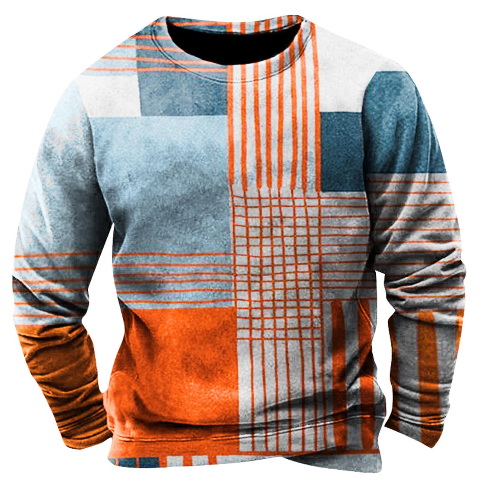 

Мужская толстовка с принтом на открытом воздухе, свободная с длинными рукавами и этническим принтом XL красный