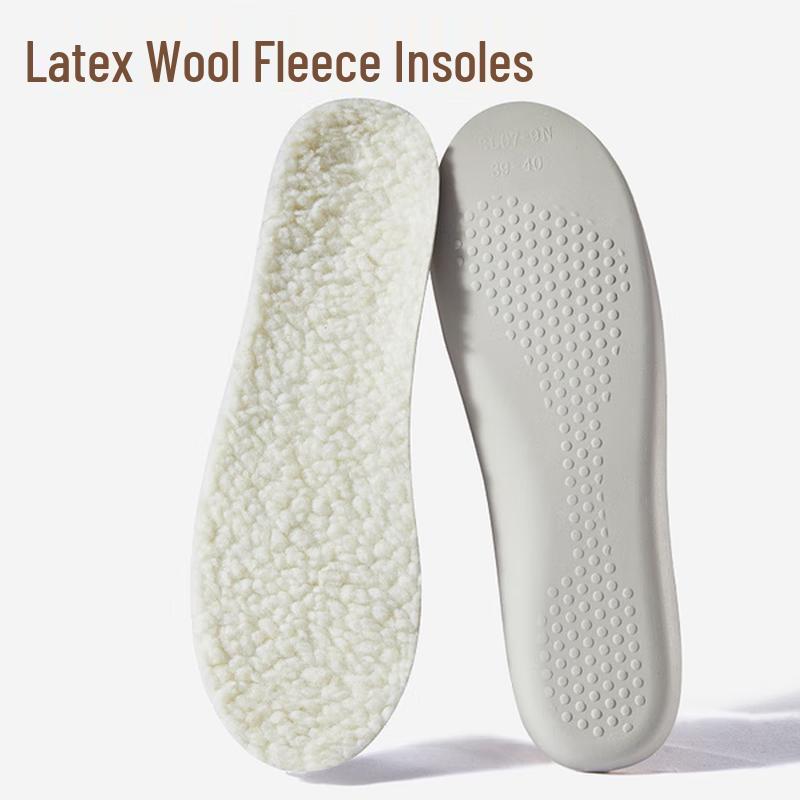 

Qing Ruoxi Winter Warm Lamb Wool Latex Insoles