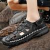 Herren Sport Ledersandalen Outdoor Wandern Geschlossene Zehen Wassersandalen