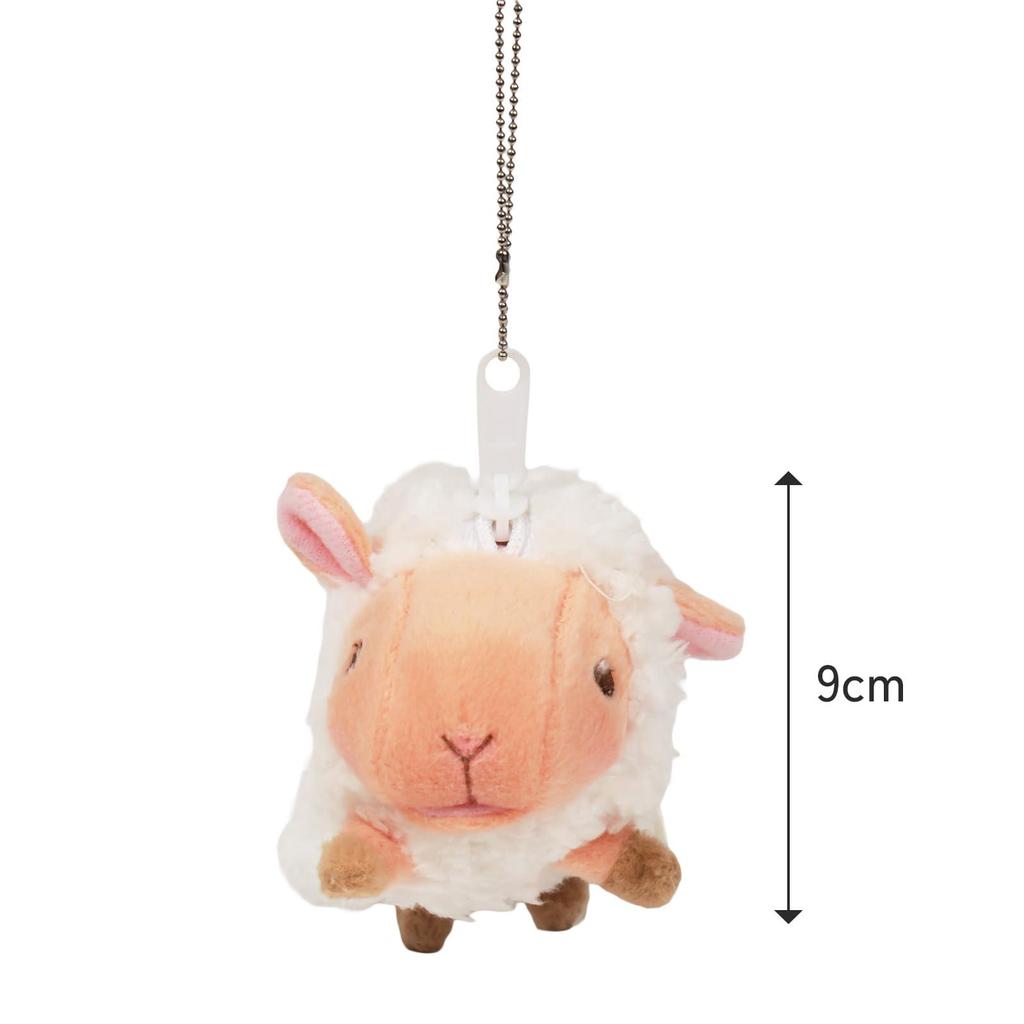 Shinada 2027 Zodiac Year Baby Ram Coin Case Height 9cm White Ball Chain Included Stuffed Toy