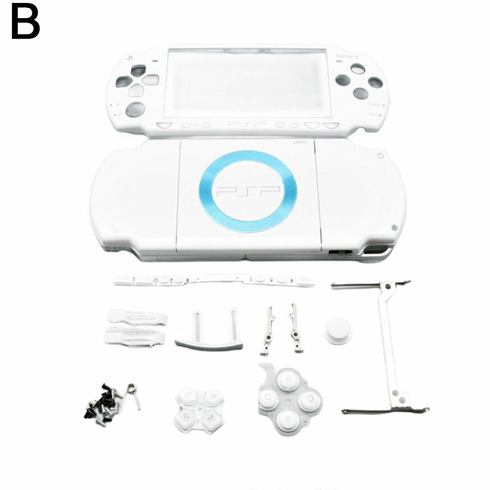 Housing Shell with Button Set Replacement for Psp 2000 Console Shell Faceplate Case Parts for Sony 2000 Repair Kit