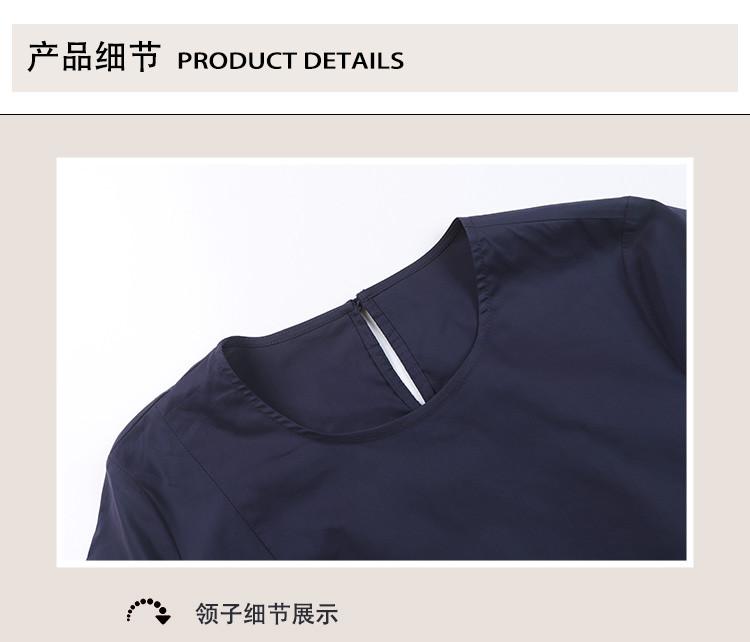 [Shirt Skirt] Summer Solid Color Simple Age Reducing Mid Length Women's Dress