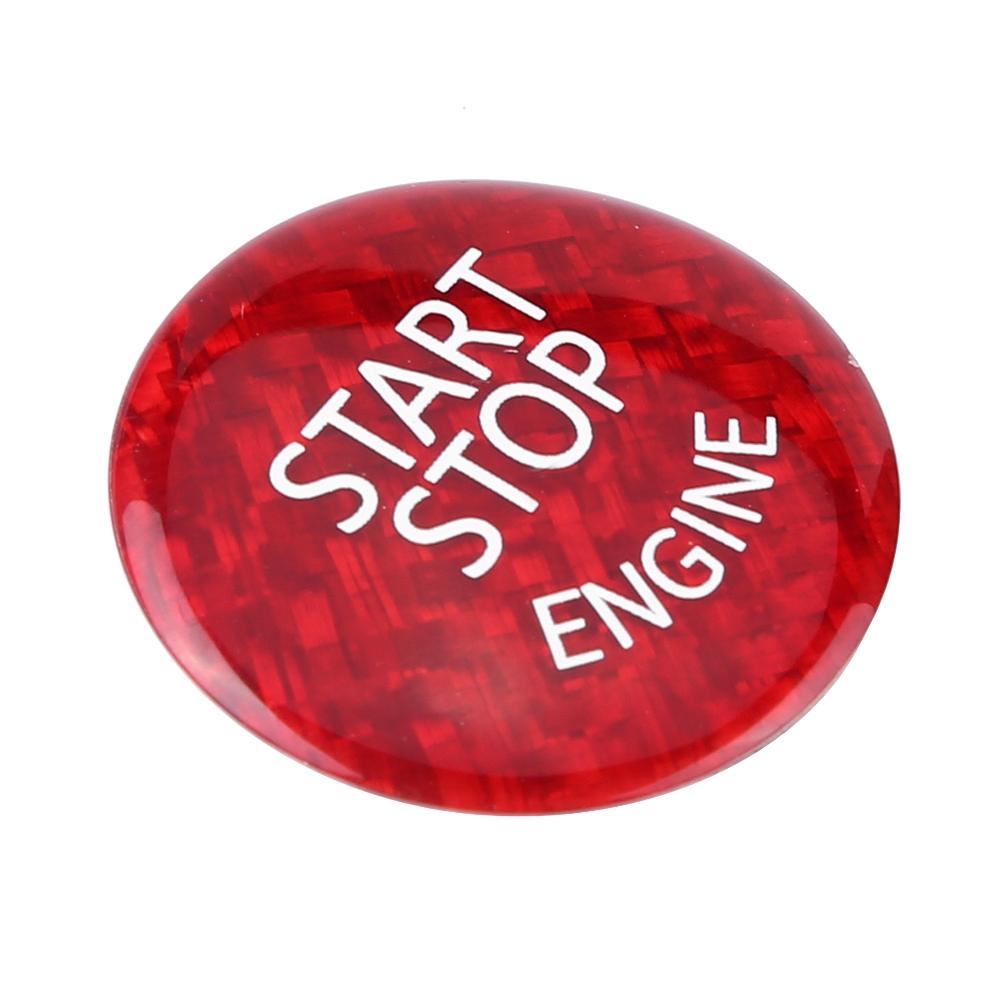 

Carbon Fiber Engine Stop Switch Button Cover Sticker for BMW E Underpan Car чёрный