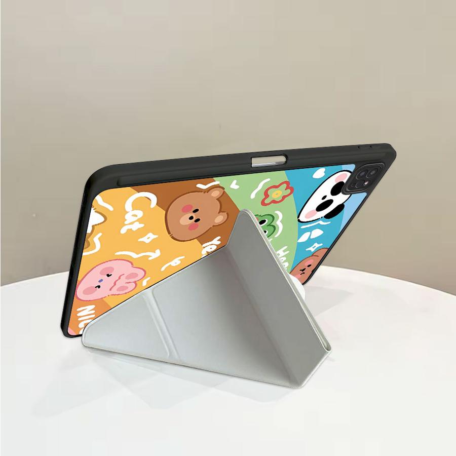Holder Cover Tablet Case For iPad Pro 2025 Air 4 5 M3 M2 1 2 M4 11inch Pro 11th 10th 9th 8th 7th 12.9inch Mini 6 7 Many Animals