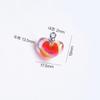 AB Aurora Color Point Heart Pendant Accessory