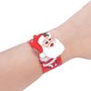 Evropské a americké vánoční zapínací náramky - Silikonové hračky Santa Clause pro děti