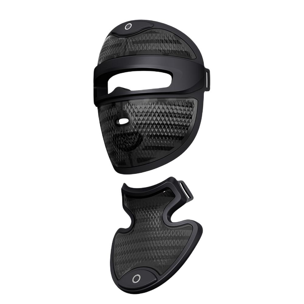 Wireless 7 Color LED Mask With Neck 222LEDs Light Photon Mask Improves Fine Lines Lighten Spots Rechargeable Neck Face Care