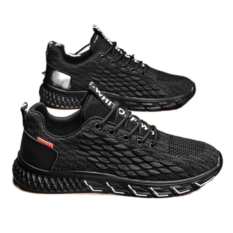 New summer mesh breathable fly-woven sports board shoes kitchen trendy shoes