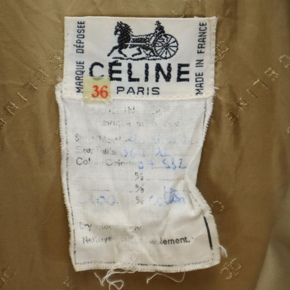Celine 90er Jahre Hergestellt in Frankreich JSC-Periode Alter Trenchcoat 36 Beige Damen Gebraucht