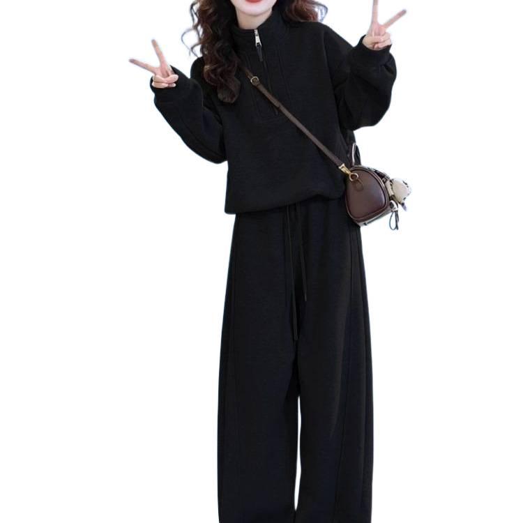 Women's Trendy Loose-Fit Two-Piece Set - Spring/Autumn Korean Style Casual Wear