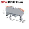 10 יחידות מחבר פס מסוג מנוף CMK420 4 מ"מ² 11AWG רכזת חיבור מהיר לחיווט אלקטרוני