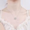 S925 Silver Round Full Temperament Collarbone Chain for Women With a 30 Point Mosonite Necklace Marriage