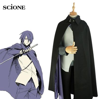 Scione Cartoon Uchiha Sasuke Cosplay Costume Suit Coat Cloak Vest Top Pants Full Set Sasuke Costumes