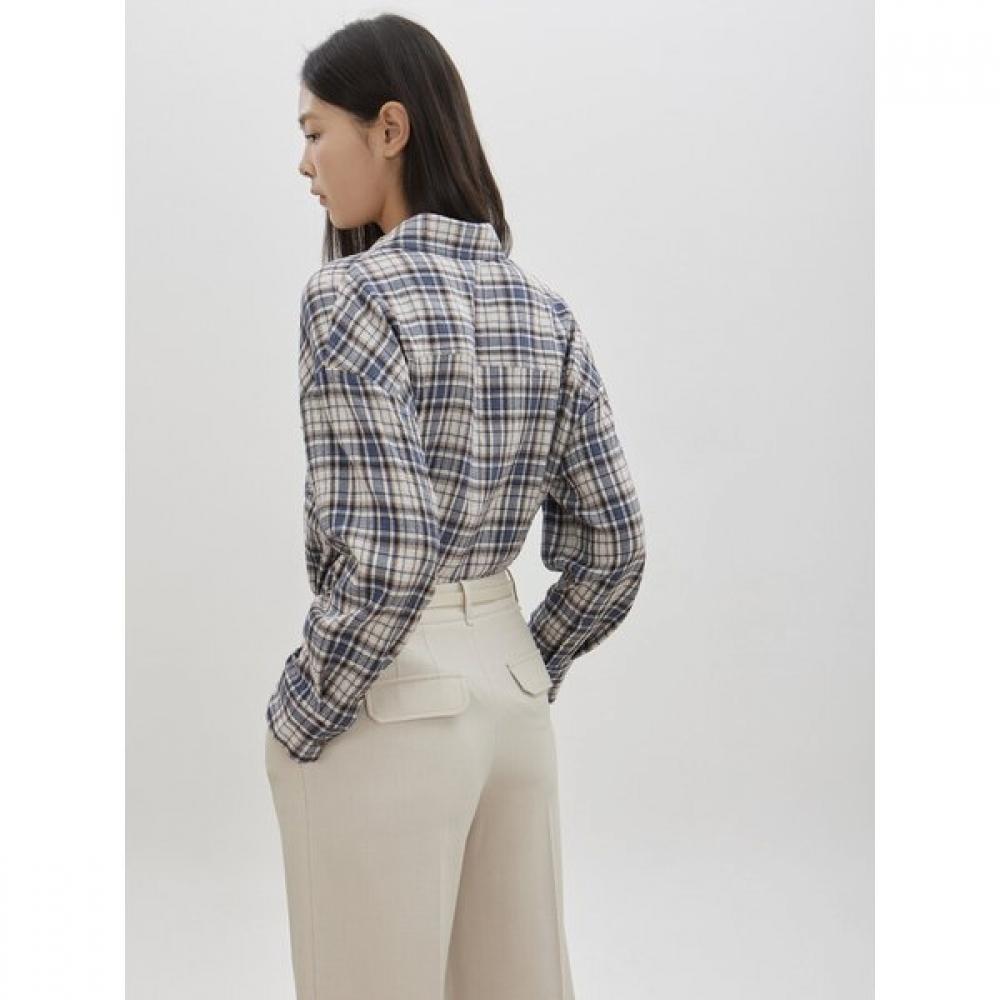 Cc Collect Oversized Check Pattern Shirt C261msc009c