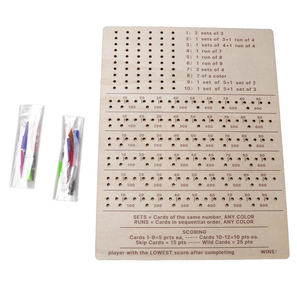 Card Game Score Board Portable Score Tracker Sheet Fun Table Board Card Game Accessories for Party