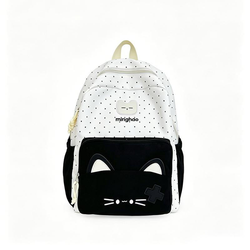 Schoolbag Wholesale Schoolbag Female Ins Cute Cat Backpack Junior High School Student Travel Bag High School Student Commuting Versatile Backpack