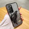 3D Butterfly Glitter Phone Case for Samsung Galaxy Note 20 Ultra Note 10 Plus Note 8 9 Camera Protection Black Cover