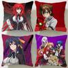 Popular Anime High School DxD Cushion Cover Soft  EasyWash Pillow Case  Versatile for Couch Bed Travel and Office