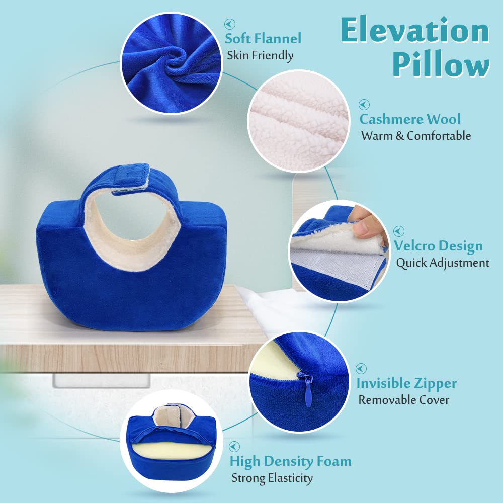 Foot Elevation Pillow Post Surgery Ankle Heel Protector for Pressure Sores Leg elevation Feet Pillow for Swelling Bed Sore Pressure Ulcer Cushion