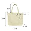 [komakusa] Reißverschluss-Mini-Tragetasche in Handtaschengröße mit Fronttasche, Kleine Canvas-Lunchtasche für Damen und Herren, Niedlich und Kompakt (Schwarz)