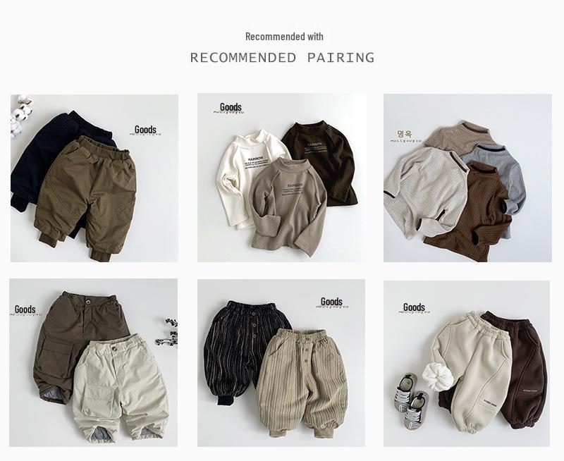 Zimní dětská prošívaná bunda z bavlny 2025: Hustý, teplý kabát v korejském stylu pro chlapce a dívky