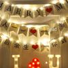 Valentine's Day Bilingual Fishtail Banner: Birthday, Proposal, Confession, Decorative Hanging Flag