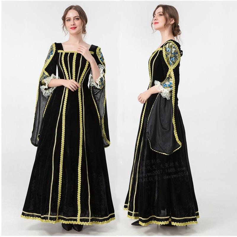 Parent-child adult velvet court queen Halloween will host a birthday party Cinderella play