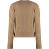 Polo Ralph Lauren Solid Color Crew Neck Button Long Sleeve Knit Sweater Women Sweater Brown 211910443-021