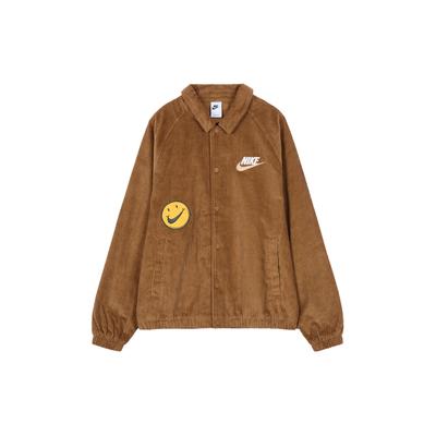 Letter Print Collared Casual Jacket Men Jackets Camel FZ5737-281