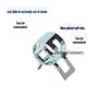Elastic Steel Hose Clamp with Rubber Grip and Spring Clip
