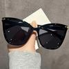 Women's Classic Cat Eye Fashion Glasses Bohemian Style with Metal Rivets, Fashionable Plastic Frame & Lens, Ideal for Festivals, Parties
