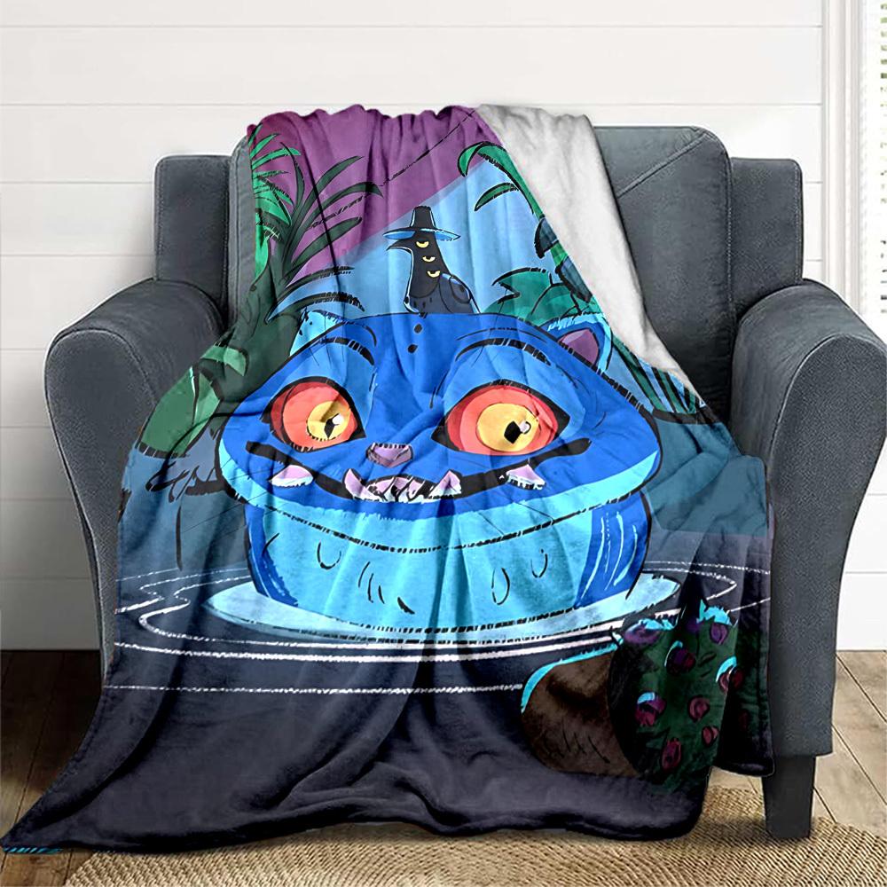 1pc K-Pop Demon Hunters Soft Skin-Friendly Flannel Blanket with Digital Printing, Various Sizes Available for Family, Friends, Birthday