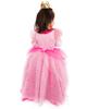 Miccostumes Kids Girls Princess Cosplay Costume Dress with Crown Halloween