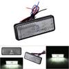 Motorcycle Scooter Moped Rectangle LED Reflector Tail Brake Light Stop Lamp Red