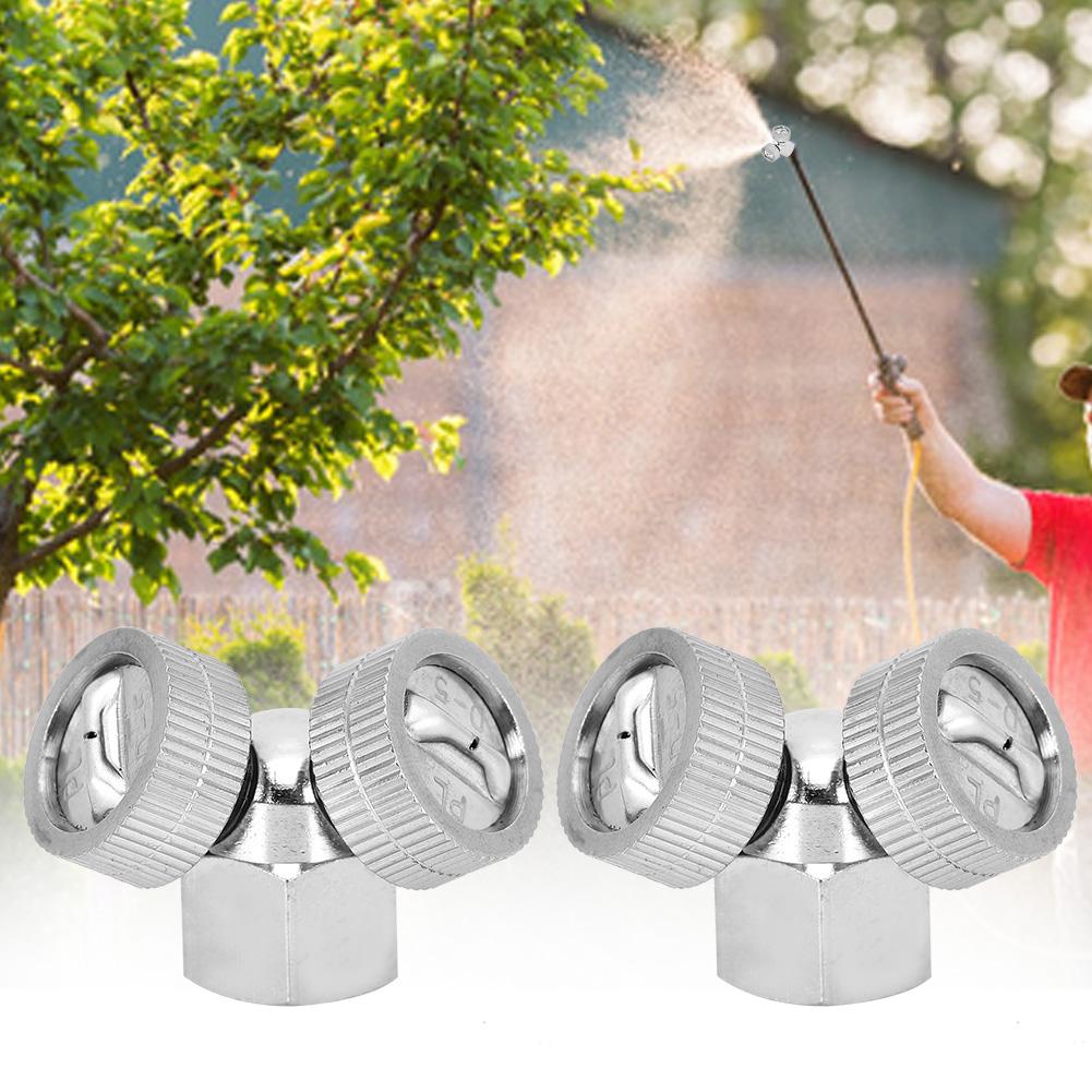 G3 8in Female Thread Stainless Steel 2 Head Garden Sprinklers Agricultural Irrigation Spray Head